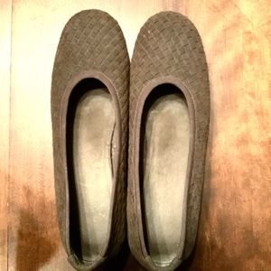 Stuart Weitzman Brown Knit Flats 8